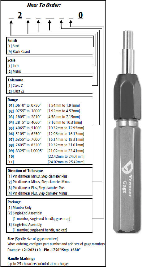Double End Aluminum Alloy Pin Plug Gage Handle Go No Go Gauge Handle 0.3-16mm xi 