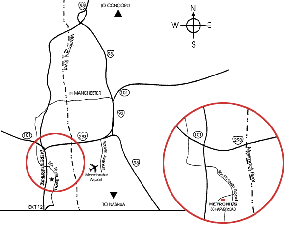 Map to Metronics